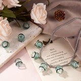 10pcs Handmade Blown Glass Flower Beads Campanula Flower for DIY Jewelry Making