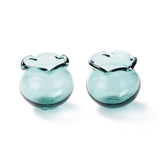 10pcs Handmade Blown Glass Flower Beads Campanula Flower for DIY Jewelry Making