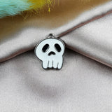 10pcs Halloween Pumpkin Ghost Charms Metal Earrings Pendants