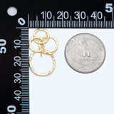 10pcs Mixed Circles Pendant Plated Brass Hoops Cluster for DIY Jewelry Making
