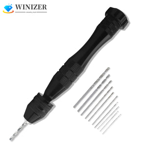10pcs Hand Drill Bits Set Mini Twist Drill Bits for Craft Carving Woodworking