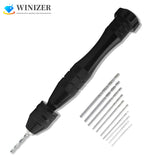 10pcs Hand Drill Bits Set Mini Twist Drill Bits for Craft Carving Woodworking