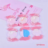 10pcs Earth The Moon Arcylic Charms for Dangel Earring DIY Jewelry Making