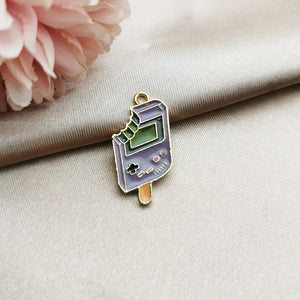 10pcs Game Machine Enamel Charms Pendant DIY Jewelry Making