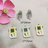 10pcs Game Machine Enamel Charms Pendant DIY Jewelry Making