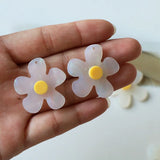 10pcs Acrylic Flower Pendant Charms Jewelry Making Findings