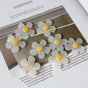 10pcs Acrylic Flower Pendant Charms Jewelry Making Findings