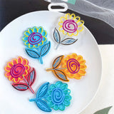 10pcs Colorful Flower Pendants for DIY Jewelry Making