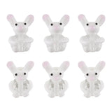 10pcs Bunny Glass Lampwork Beads for Necklace Bracelet DIY Jewelry Making