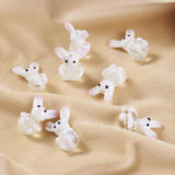 10pcs Bunny Glass Lampwork Beads for Necklace Bracelet DIY Jewelry Making