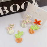 10pcs Cactus Pendant Base Alloy Charms for Jewelry Making