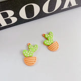 10pcs Cactus Pendant Base Alloy Charms for Jewelry Making