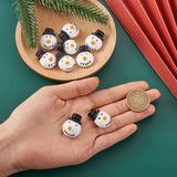 10pcs Xmas Santa Lampwork Beads for DIY Jewelry Making