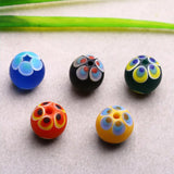 10pcs Colorful Peacock Patterns Lampwork Glass Beads for Jewelry Making