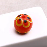 10pcs Colorful Peacock Patterns Lampwork Glass Beads for Jewelry Making