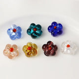 10pcs Colorful Flower Loose Beads for DIY Jewelry Making