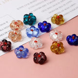 10pcs Colorful Flower Loose Beads for DIY Jewelry Making