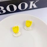 10pcs Flower Pendant Base Colorful Charms for Necklace Earrings
