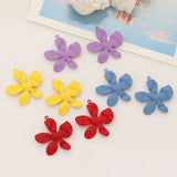 10pcs Flower Pendants Alloy Pendant Charms for DIY Jewelry Making