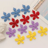 10pcs Flower Pendants Alloy Pendant Charms for DIY Jewelry Making