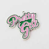 10pcs Greek Sorority Metal Alloy Letter Charm Pendants for Jewelry Making