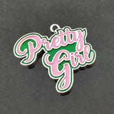 10pcs Greek Sorority Metal Alloy Letter Charm Pendants for Jewelry Making