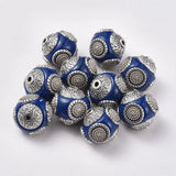 10pcs Round Beads 14-16mm with Alloy Cores for Jewelry Making DIY Decor