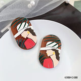 10pcs Acrylic Girls Pendants for Diy Jewelry Making