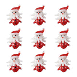 10pcs Glass Beads Christmas Snowman Spacer Beads for DIY Jewelry Making