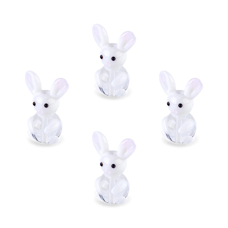 10pcs Lampwork Beads Rabbit Animal Bead 25~28mm for Jewelry DIY