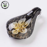 10pcs Flower Drop Glass Lampwork Charms for DIY Jewelry Making