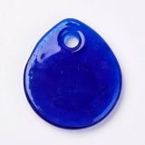 10pcs Evil Eye Lampwork Pendants Teardrop Charms for DIY Jewelry Making