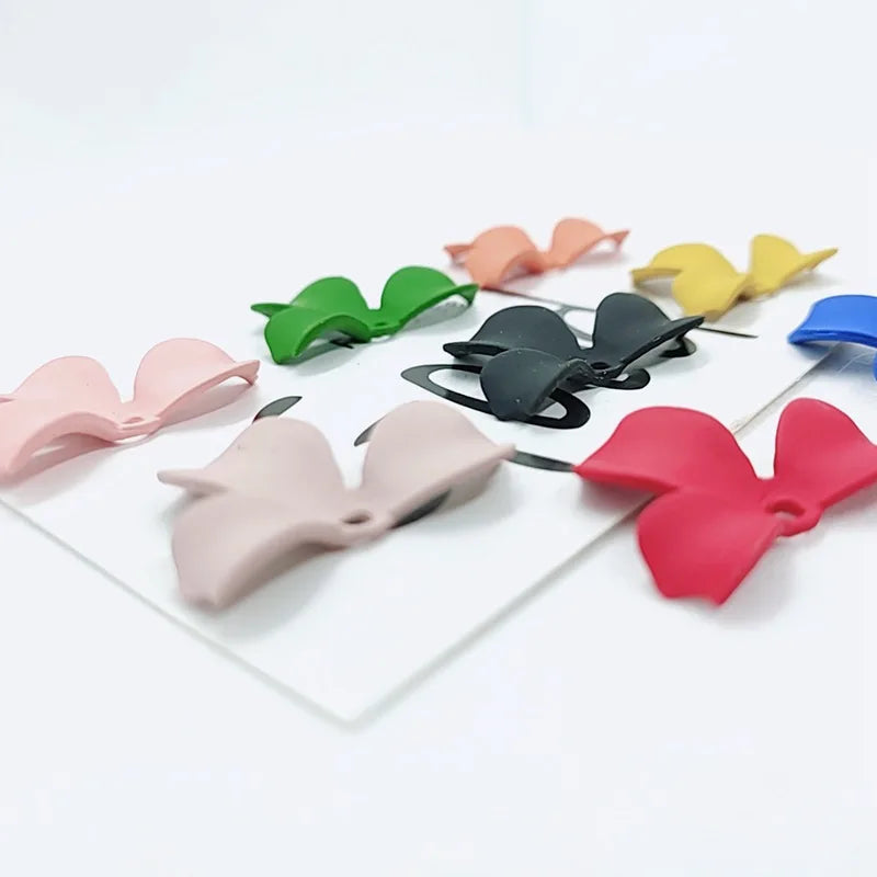 10pcs Colorful Leaves Alloy Pendant Charms for Jewelry Making