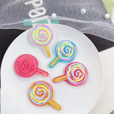 10pcs Colorful Lollipop Pendant Charms for DIY Jewelry Making