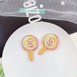 10pcs Colorful Lollipop Pendant Charms for DIY Jewelry Making