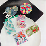 10pcs Heart Pendants Acrylic Flower Leaf Charms Jewelry Making Findings