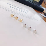 10pcs Silver Earrings Base Stud Earrings Round Setting for Diy Jewelry