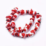 10pcs Snowman Christmas Lampwork Beads DIY Jewelry Making