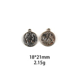 10pcs Coin Pendant Charms for Women Jewelry