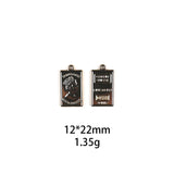 10pcs Coin Pendant Charms for Women Jewelry