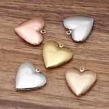 10pcs Heart Filigree Oil Aromatherapy Diffuser Pendant Charms