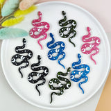 10pcs Heart Moon Snake Acrylic Charms For Jewelry Making DIY Earrings Keychain