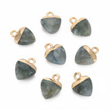 10pcs Heart Malachite Charms for DIY Earring Necklace