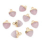 10pcs Heart Malachite Charms for DIY Earring Necklace