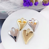10pcs Heart Shape Earrings Pendants Love Heart Silver Pendant Charms