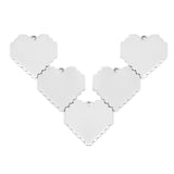 10pcs Stainless Steel Heart Pendant for DIY Necklace