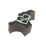 Heartbeat Love Stainless Steel Pendant for Wish Bracelet Making