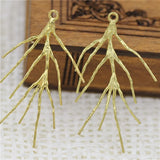 10pcs High Copper Tree Branch Charms Pendant & Earrings Supplies DIY Mori Girl