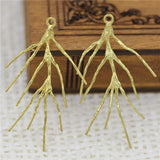 10pcs High Copper Tree Branch Charms Pendant & Earrings Supplies DIY Mori Girl