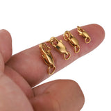 10pcs Stainless Steel Lobster Clasps with Jump Rings for Jewelry Making